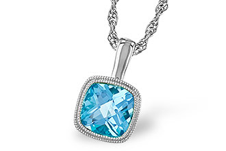 L310-33085: NECKLACE 1.10 CT BLUE TOPAZ