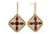 L311-23021: EARRINGS .99 TW RUBY 1.42 TGW