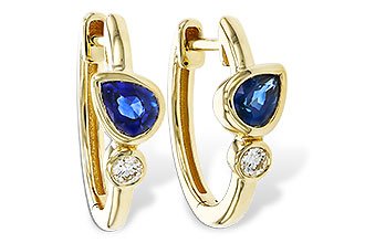 L311-23085: EARRINGS .51 SAPPHIRE .57 TGW