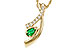 L311-23921: NECKLACE .17 EMERALD .34 TGW (5x3 EMER)