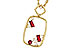 L311-23949: NECKLACE .33 TW RUBY .44 TGW