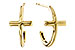 L311-25740: GOLD EARRINGS (14MM)