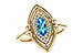 L311-26658: LDS RG .54 BLUE TOPAZ .70 TGW (8x4MM BT)