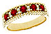 L311-26703: LDS WED RG .60 TW RUBY .72 TGW