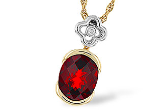 L312-09403: NECKLACE 2.95 GARNET 2.97 TGW (10x8MM GAR)