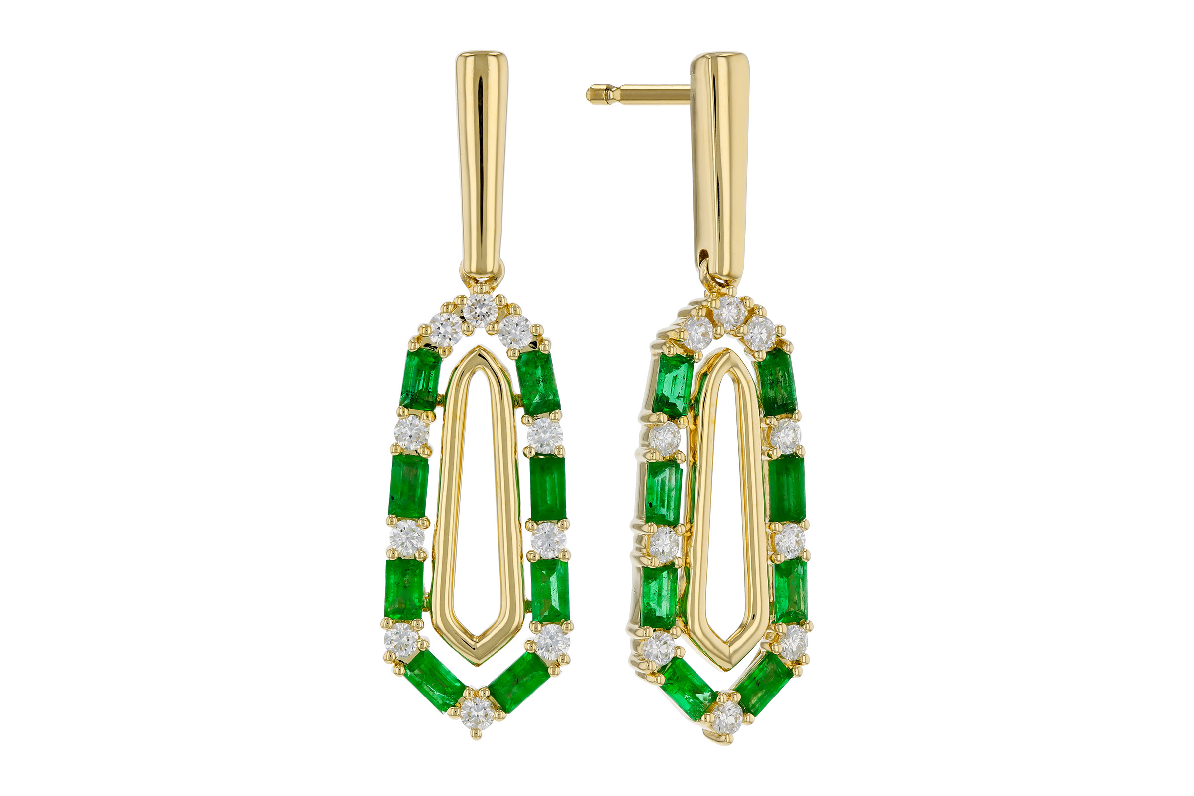 L312-12140: EARR .74 TW EMERALD 1.02 TGW