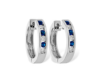 M037-57549: EARRINGS .16 SAPP .26 TGW