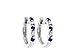 M037-57567: EARRINGS .17 SAPP .26 TGW