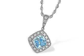 M043-00303: NECKLACE .80 AQUA .93 TGW