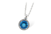 M223-93994: NECK 3.87 BLUE TOPAZ 4.01 TGW