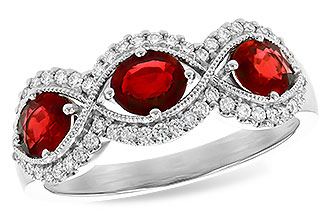 M309-40330: LDS WED RG 1.10 TW RUBY 1.35 TGW (6x4MM RUBY)