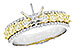 M309-44821: LDS SEMI DIA RG .72 TW YELLOW DIAS .92 TW