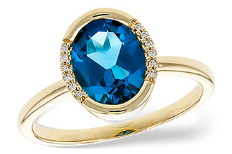 M310-31249: LDS RG 1.90 TW LONDON BLUE TOPAZ 1.93 TGW(9x7 LBT)