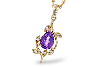 M311-21230: NECKLACE .88 AMETHYST .93 TGW (8x6MM AMY)