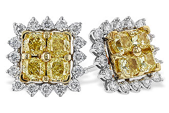 M311-22130: EARR 1.04 FANCY YELLOW DIAMONDS 1.44 TW