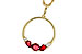 M311-22158: NECKLACE .79 RUBY .89 TGW