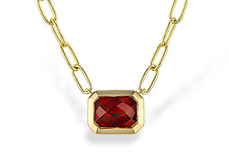 M311-23976: NECKLACE 1.45 GARNET (18")