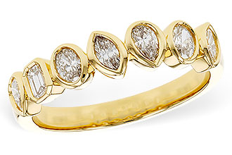 M311-24903: LDS DIA WED RG .62 TW FANCY CUT DIAS