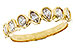M311-24903: LDS DIA WED RG .62 TW FANCY CUT DIAS