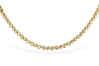 M311-25803: NECKLACE 2.25 TW FANCY CUT DIAS (17.25")