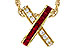 M311-26658: NECKLACE .53 TW RUBY .70 TGW