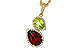 M311-26676: NECKLACE 2.74 SEMI-PREC (GAR,PER) 2.95 TGW