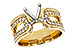 M311-26694: LDS SEMI DIA RG .50 TW