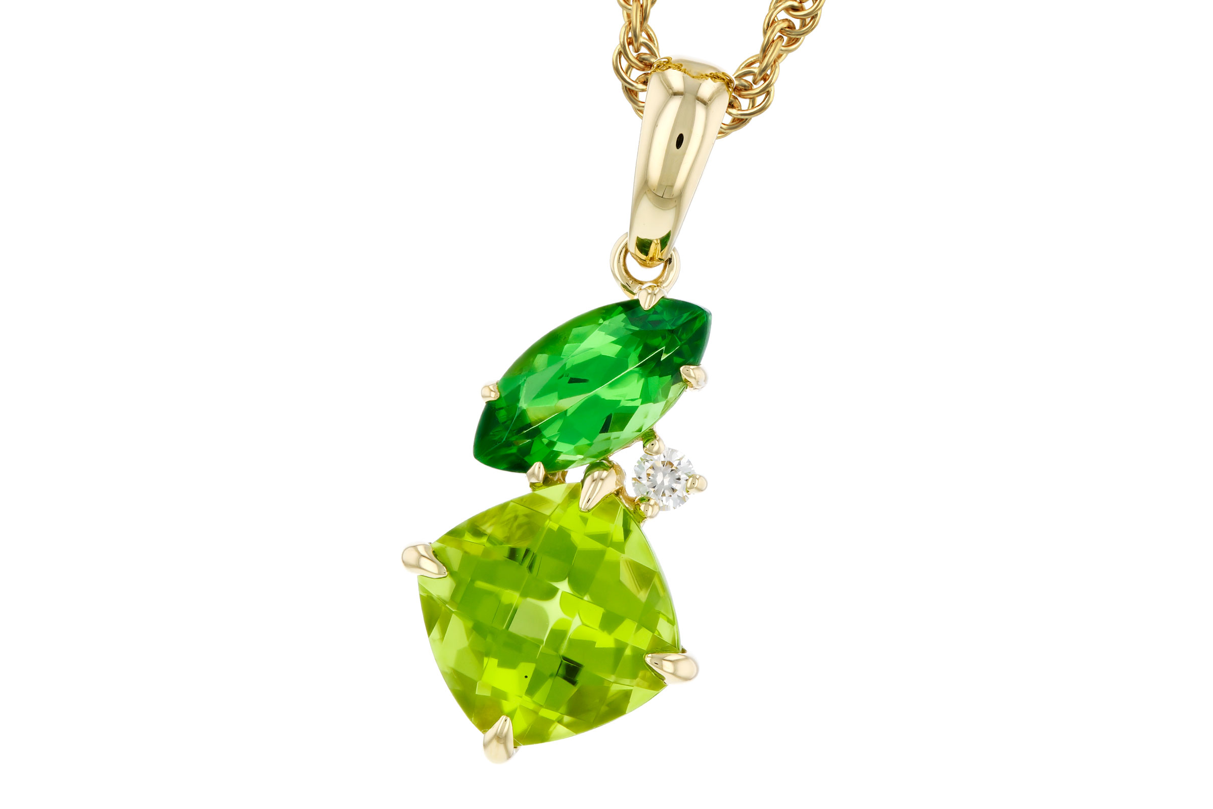 M312-12112: NECKLACE 1.97 TW SEMI-PREC (PER,TSAV) 2.00 TGW